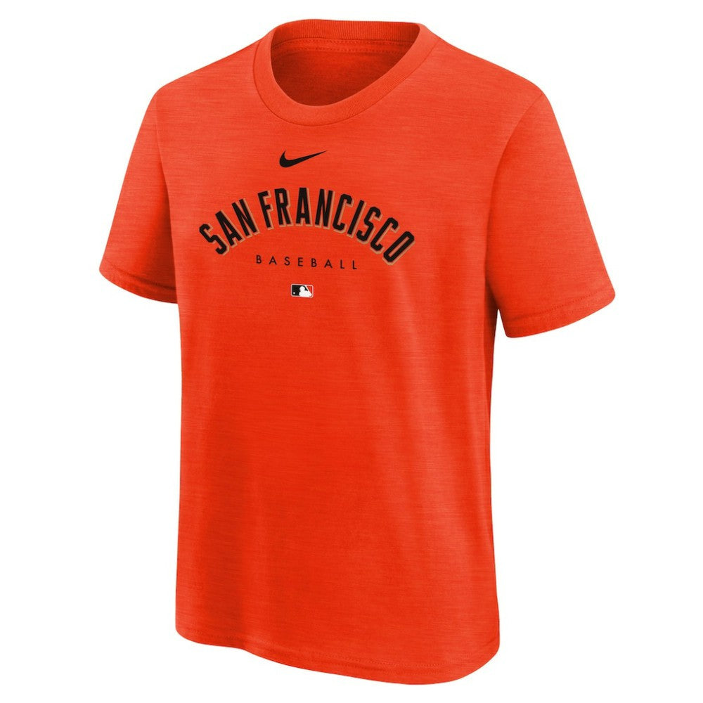 San Francisco Giants Youth Authentic Collection Early Work Tri-Blend T-Shirt Orange | Nike