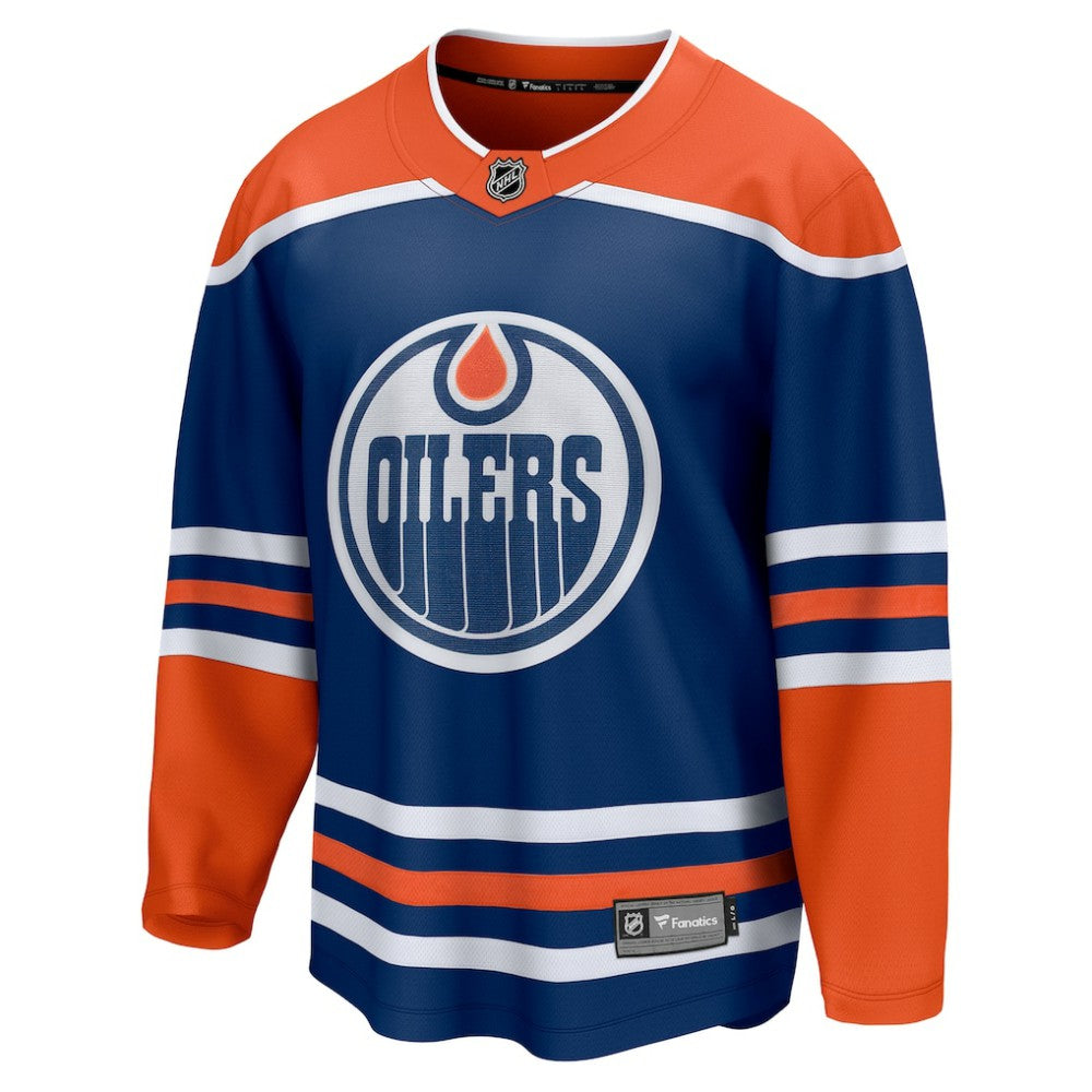 Edmonton Oilers Fanatics Home Breakaway Blank Jersey Royal