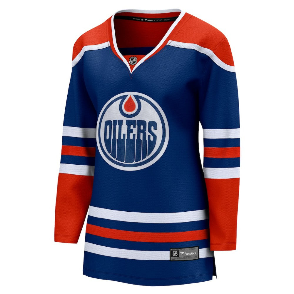Edmonton Oilers Fanatics Women's Home Breakaway Blank Jersey Royal