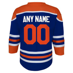 Edmonton Oilers Youth Home Replica Custom Jersey Royal
