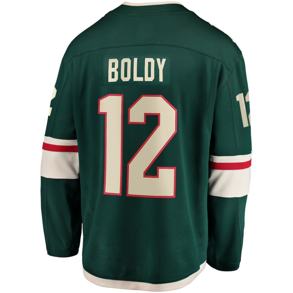 Matthew Boldy Minnesota Wild Fanatics Home Breakaway Player Jersey Green