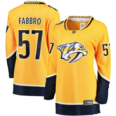 Dante Fabbro Nashville Predators Fanatics Women's Home Breakaway Player Jersey Gold