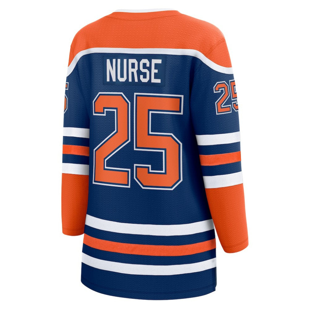 Darnell Nurse Edmonton Oilers Fanatics Women's Home Breakaway Player Jersey Royal
