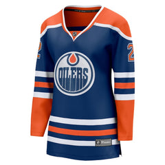 Evan Bouchard Edmonton Oilers Fanatics Women's Home Breakaway Player Jersey Royal