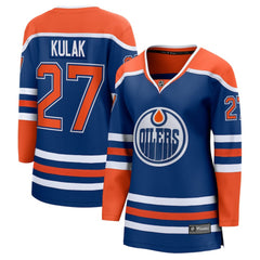 Brett Kulak Edmonton Oilers Fanatics Women's Home Breakaway Player Jersey Royal