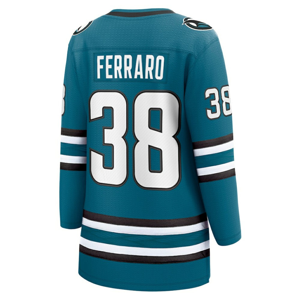 Mario Ferraro San Jose Sharks Fanatics Women's Home Breakaway Player Jersey Teal