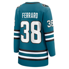 Mario Ferraro San Jose Sharks Fanatics Women's Home Breakaway Player Jersey Teal