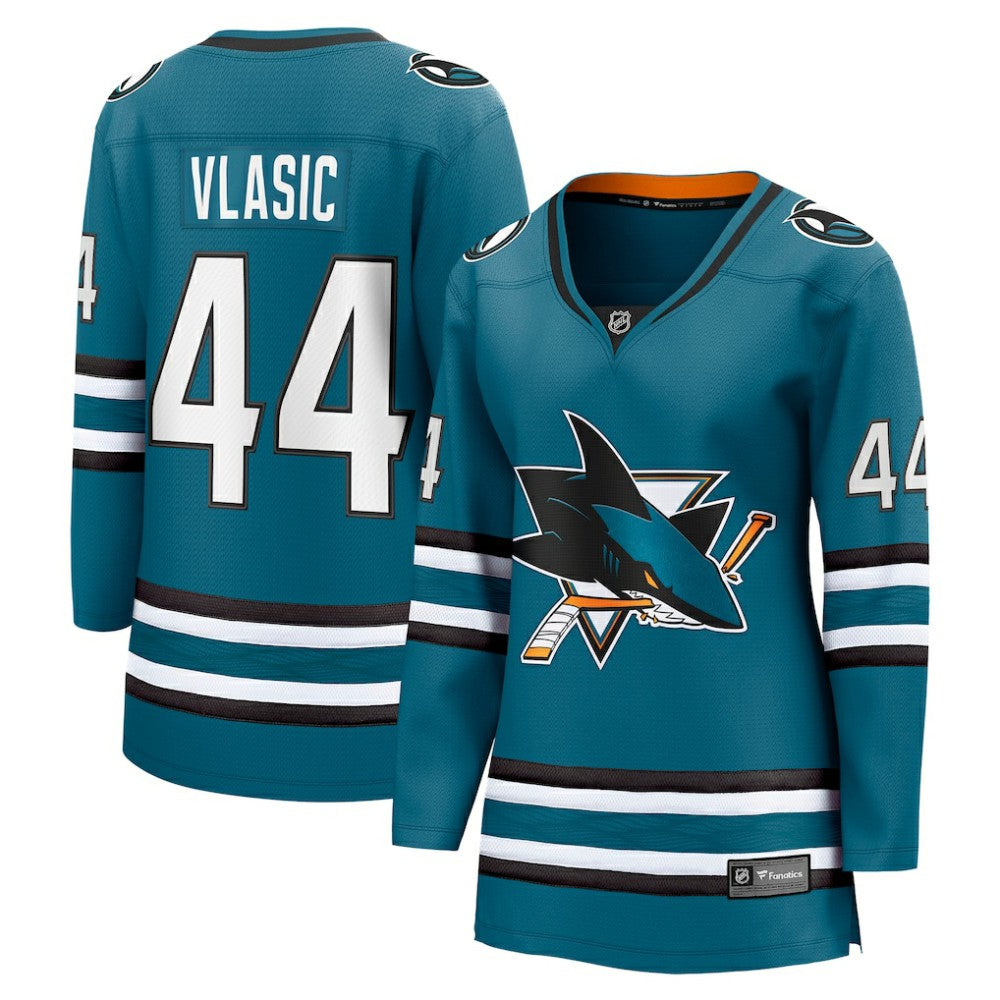 Marc-Edouard Vlasic San Jose Sharks Fanatics Women's Home Breakaway Player Jersey Teal