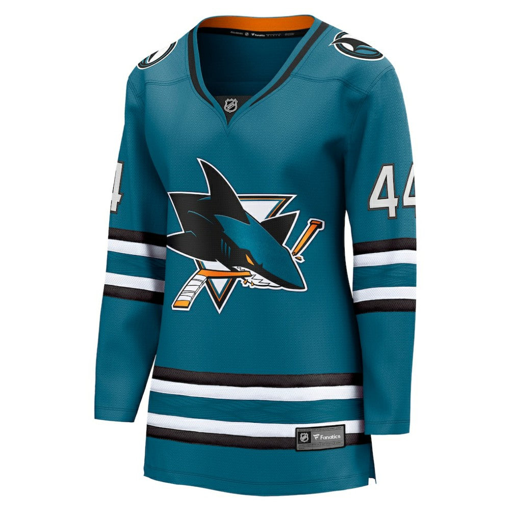 Marc-Edouard Vlasic San Jose Sharks Fanatics Women's Home Breakaway Player Jersey Teal