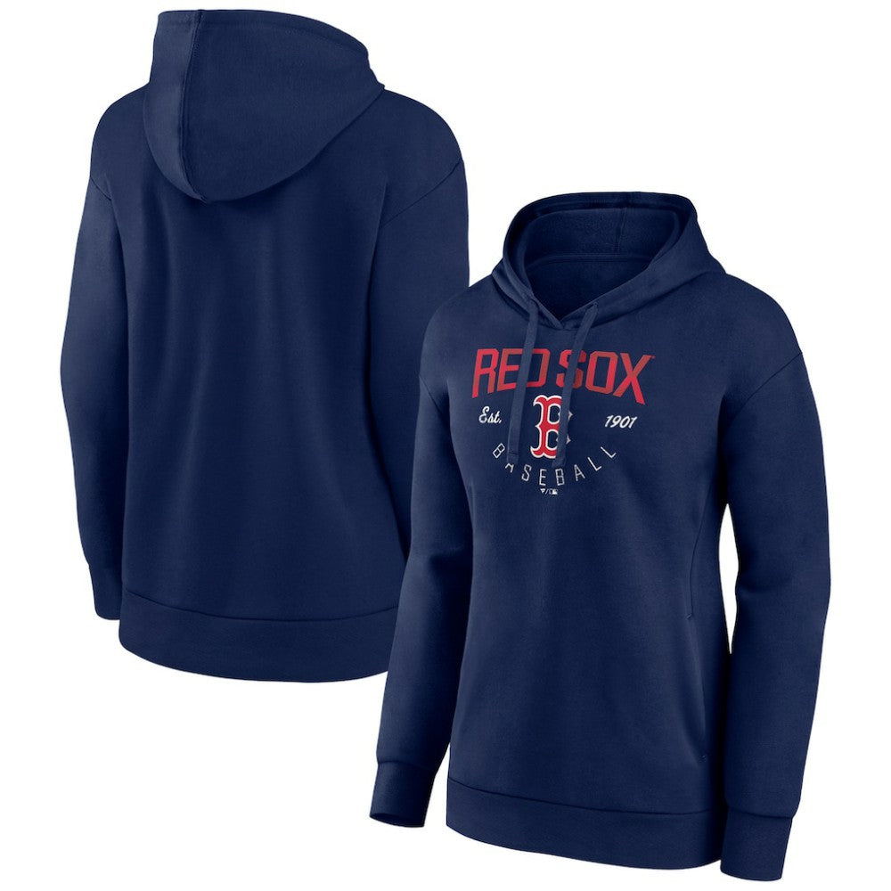 Boston Red Sox Women's Team Live For It Pullover Hoodie Navy