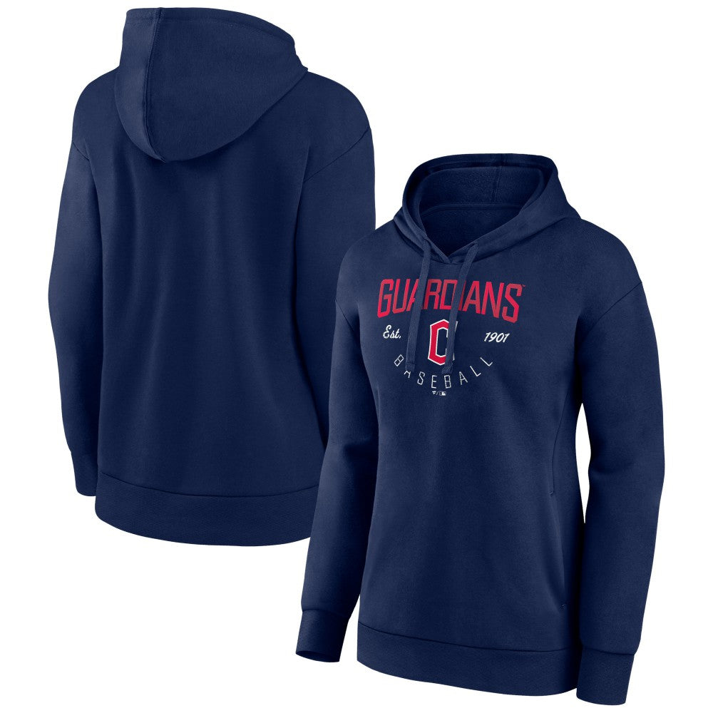 Cleveland Guardians Women's Live For It Pullover Hoodie Navy