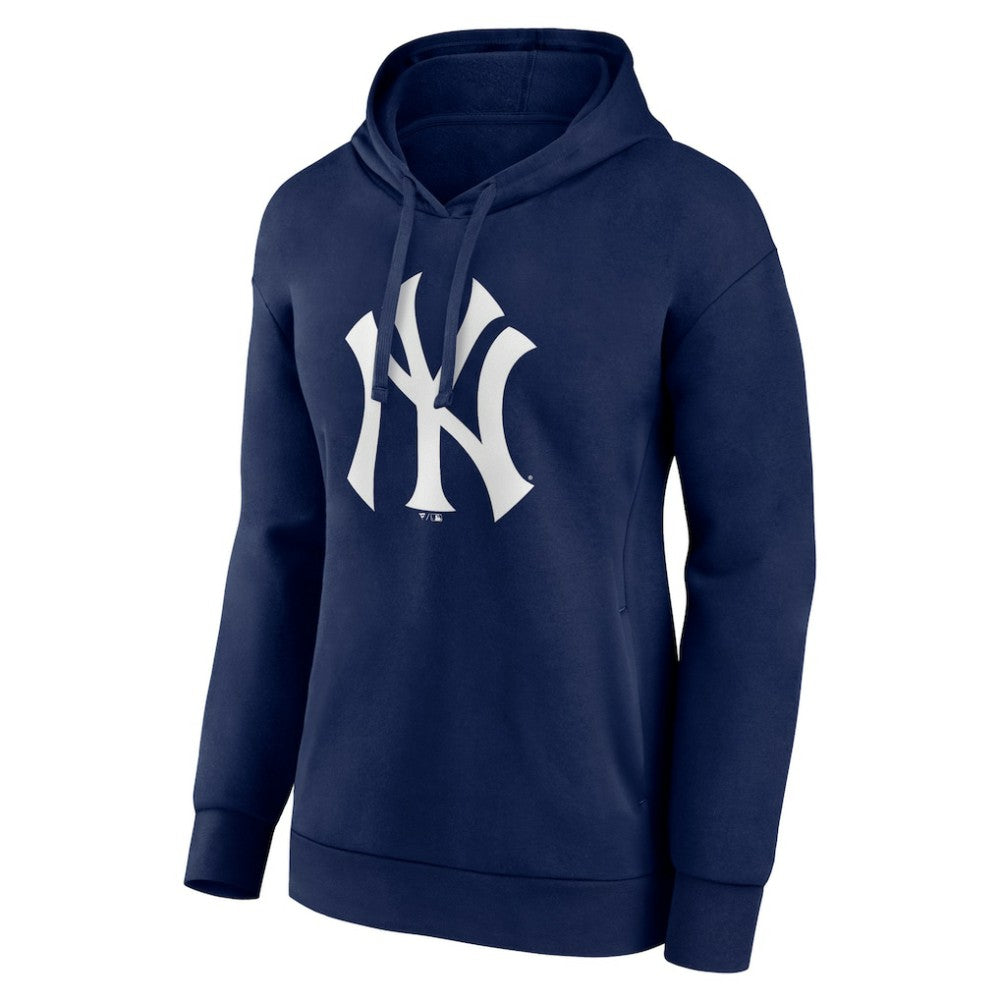 New York Yankees Women's Core Logo Pullover Hoodie Navy