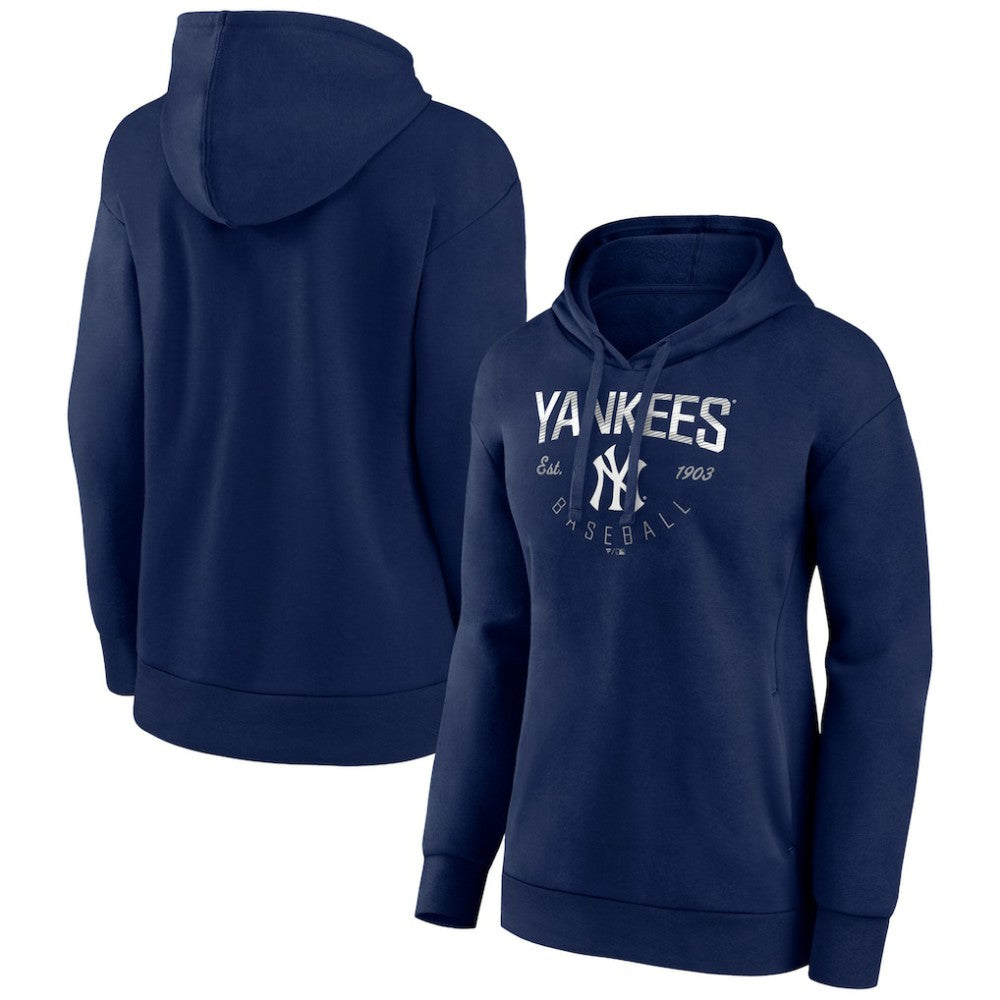 New York Yankees Women's Team Live For It Pullover Hoodie Navy
