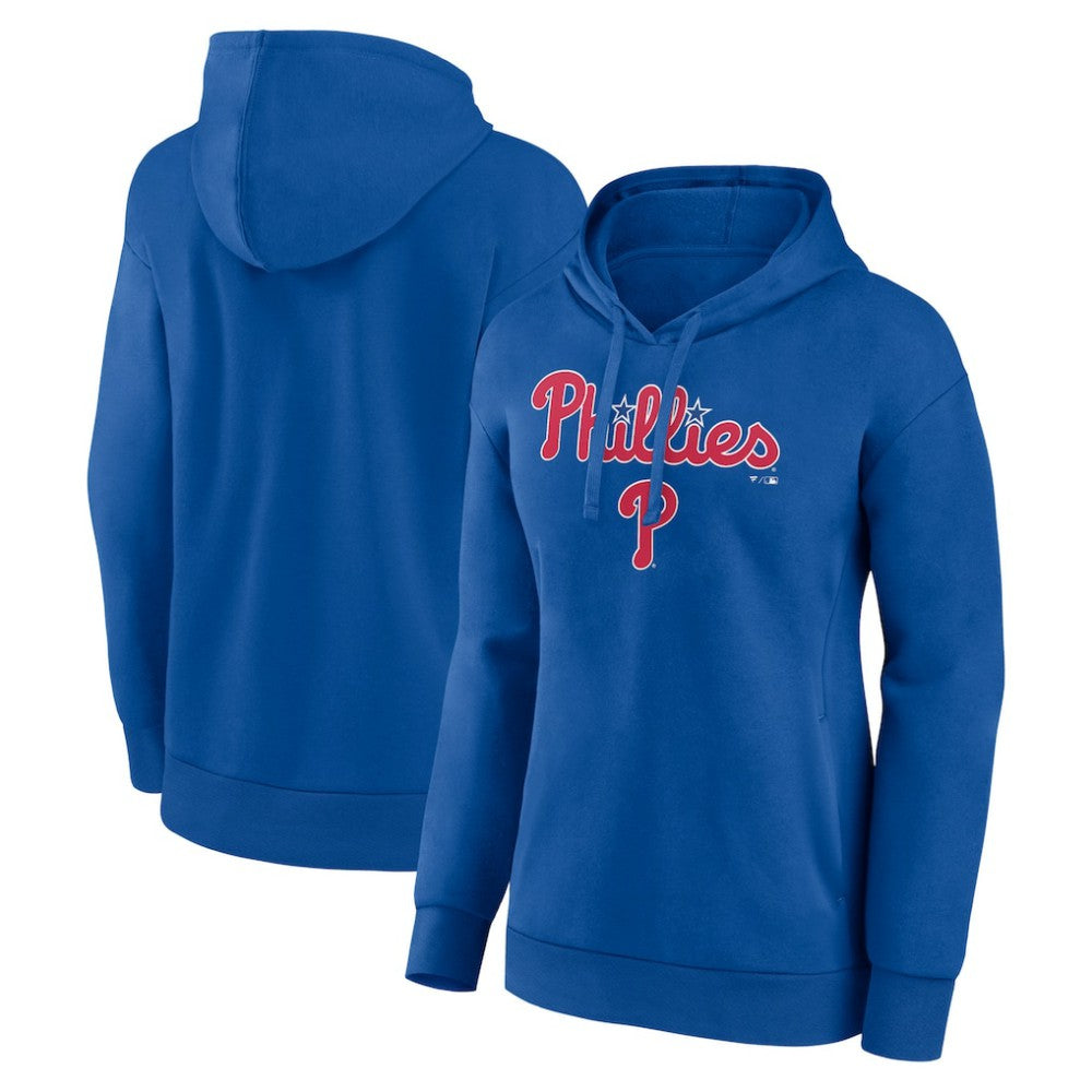 Philadelphia Phillies Women's Team Lockup Pullover Hoodie Royal