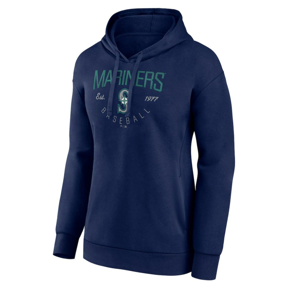 Seattle Mariners Women's Team Live For It Pullover Hoodie Navy