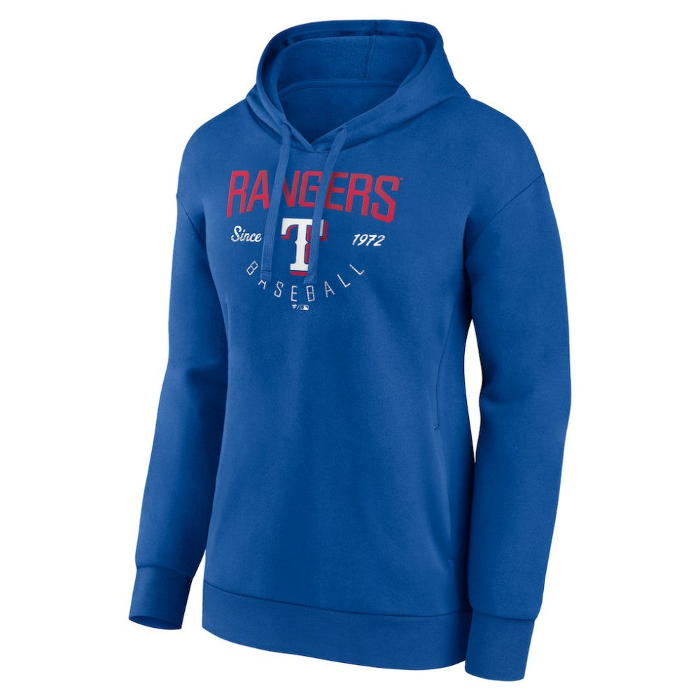 Texas Rangers Women's Team Live For It Pullover Hoodie Royal