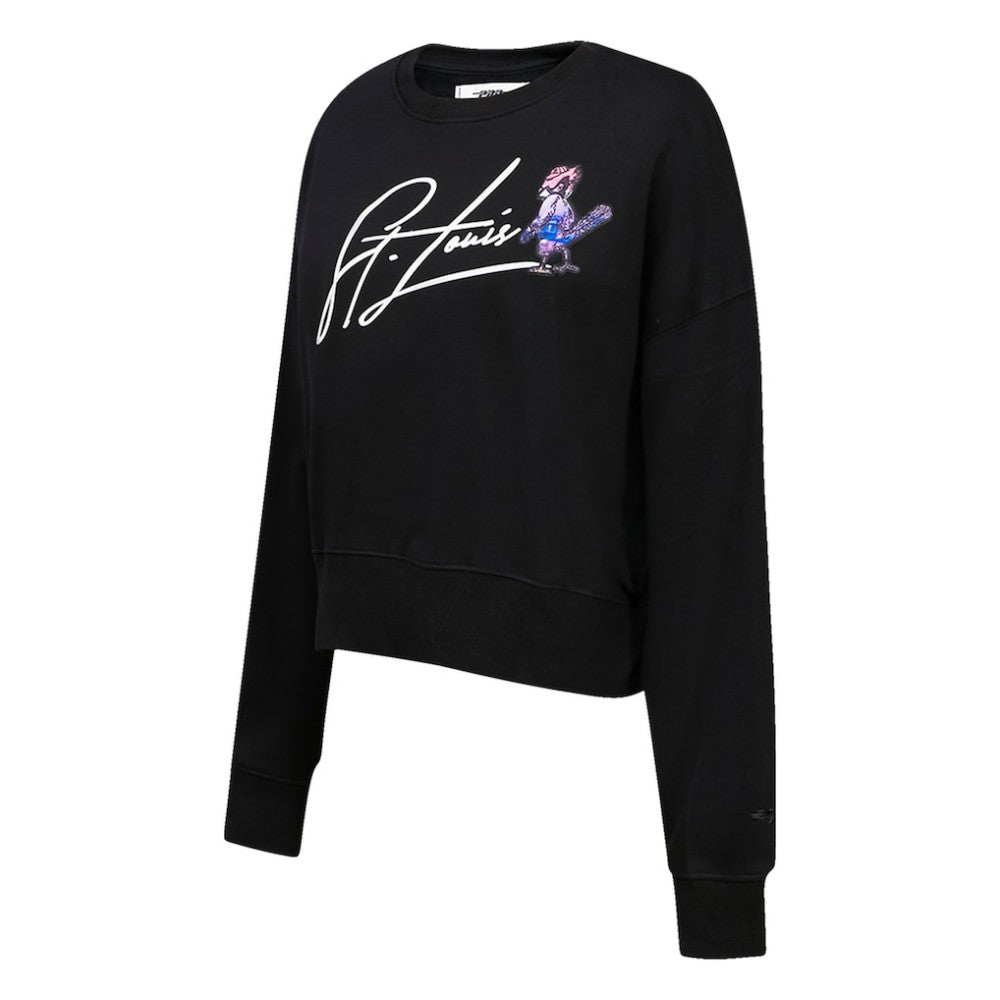 St. Louis Cardinals Pro Standard Women's City Scape Pullover Sweatshirt Black