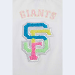 San Francisco Giants Pro Standard Women's Washed Neon Cropped Boxy T-Shirt White