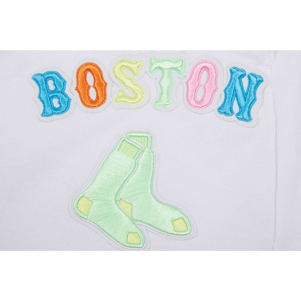 Boston Red Sox Pro Standard Women's Washed Neon Shorts White