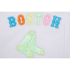 Boston Red Sox Pro Standard Women's Washed Neon Shorts White