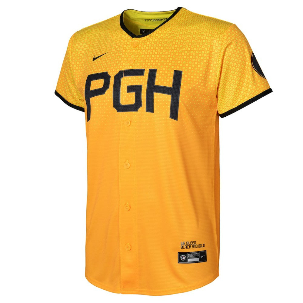 Pittsburgh Pirates Preschool City Connect Replica Jersey Gold | Nike