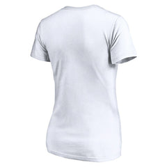 Los Angeles Dodgers Women's Official Logo V-Neck T-Shirt White