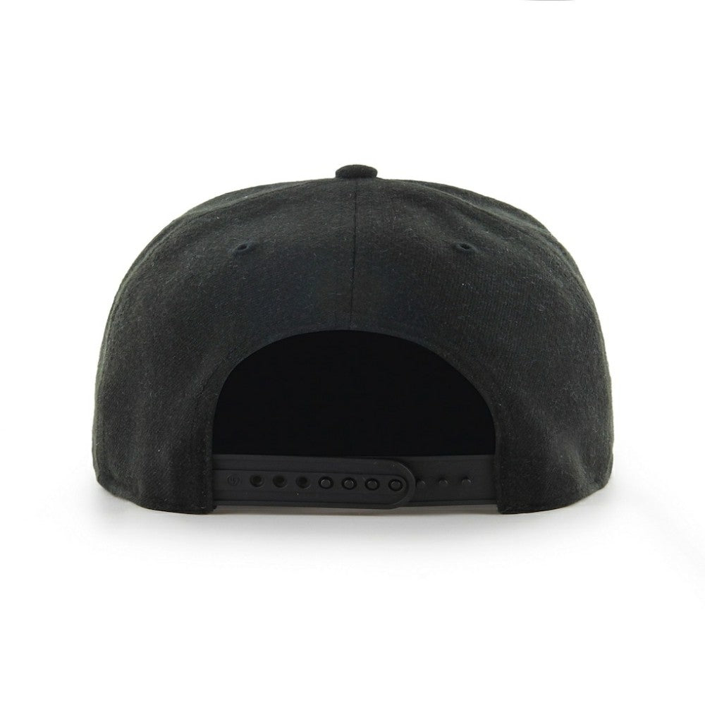 Boston Red Sox Primary Team Logo Snapback Adjustable Hat Black | 47 brand