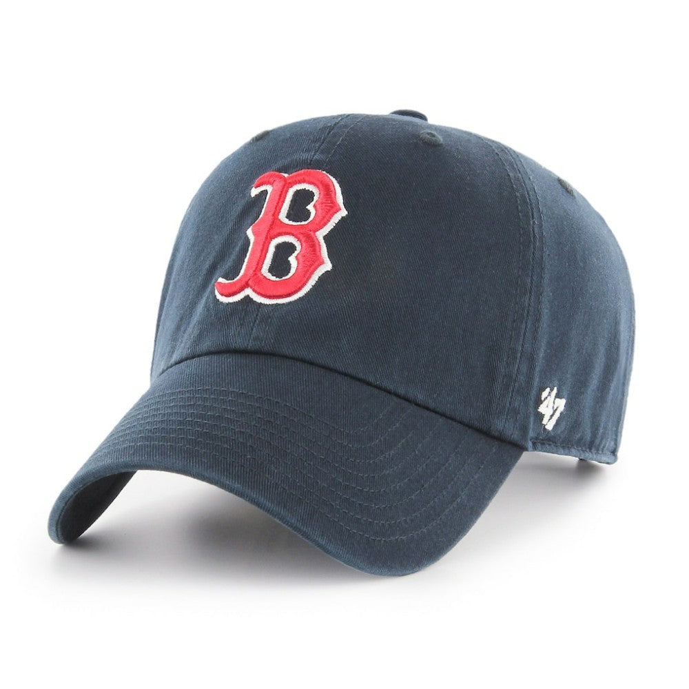 Boston Red Sox Primary Team Logo Clean Up Adjustable Hat Navy | 47 brand