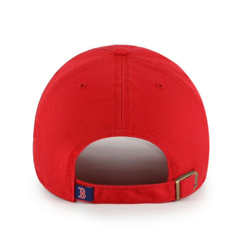 Boston Red Sox Primary Team Logo Clean Up Adjustable Hat Red | 47 brand