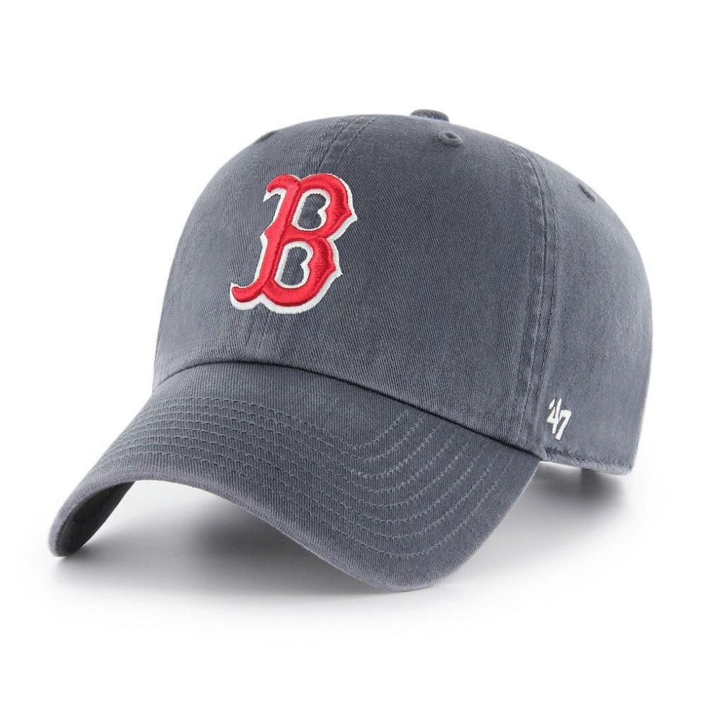 Boston Red Sox Primary Team Logo Clean Up Adjustable Hat Blue | 47 brand