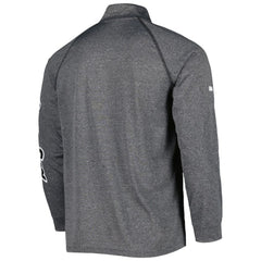 Chicago White Sox Stitches Wordmark Raglan Quarter-Zip Top Heather Gray