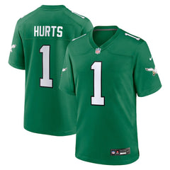 Jalen Hurts Philadelphia Eagles Youth Game Jersey - Kelly Green