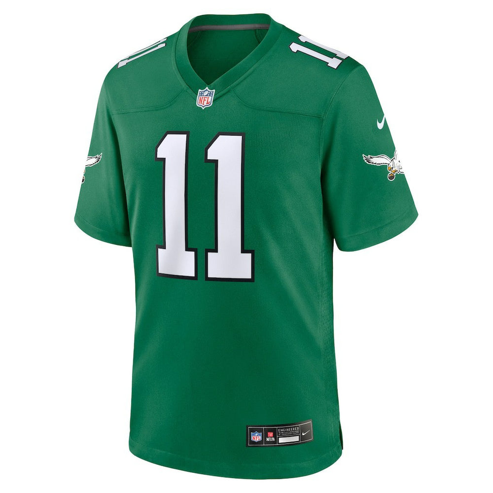 A.J. Brown Philadelphia Eagles Youth Game Jersey - Kelly Green