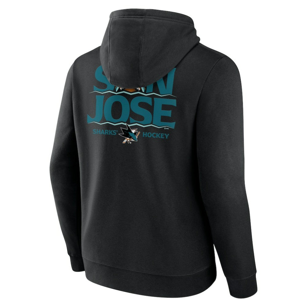 San Jose Sharks Territorial Pullover Hoodie Black