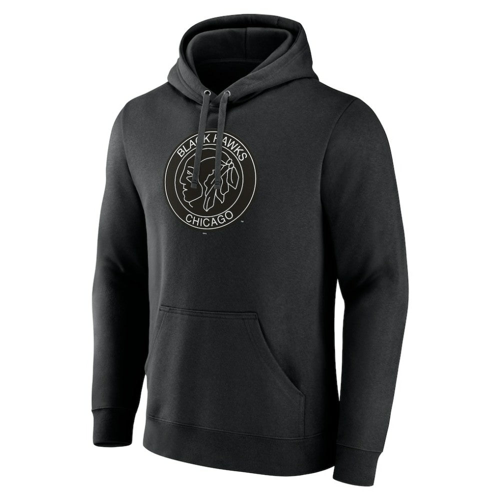 Chicago Blackhawks Alternate Logo Pullover Hoodie Black