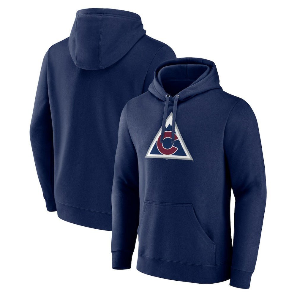 Colorado Avalanche Alternate Team Logo Pullover Hoodie Navy