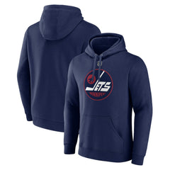 Winnipeg Jets Alternate Logo Pullover Hoodie Navy