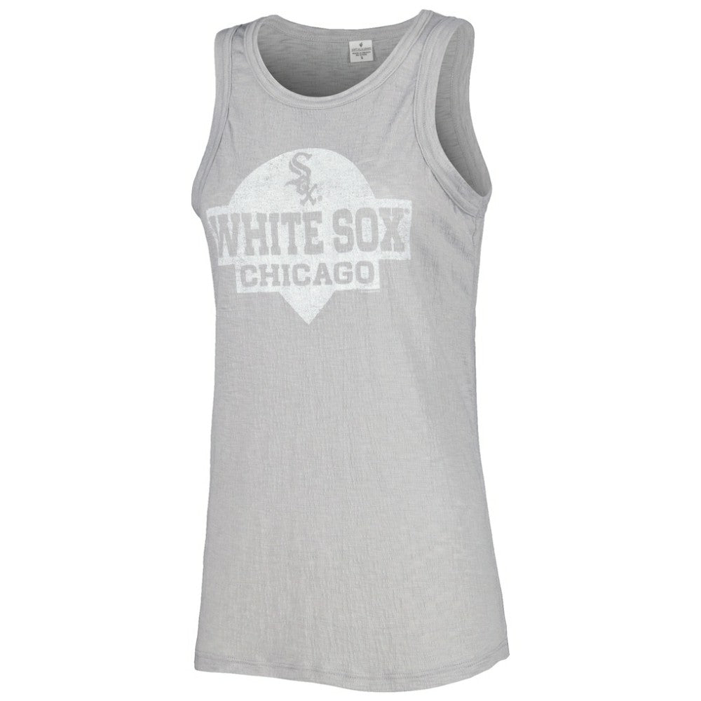 Chicago White Sox Soft as a Grape Women's Tri-Blend Tank Top Gray
