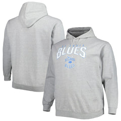St. Louis Blues Fanatics Special Edition 2.0 Big & Tall Wordmark Pullover Hoodie Heather Gray