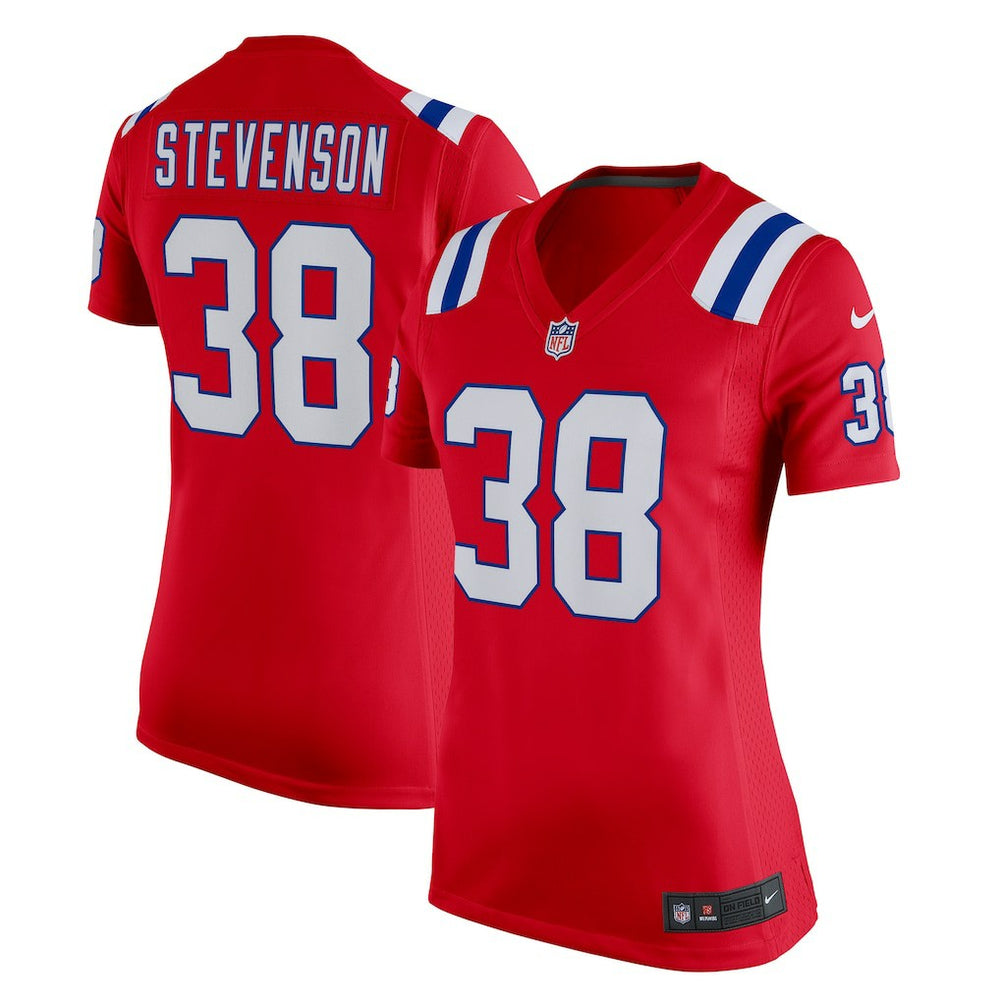 Rhamondre Stevenson New England Patriots Women's Team Game Jersey - Red