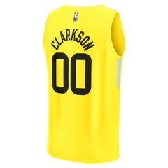 Jordan Clarkson Utah Jazz Fast Break Replica Jersey - Icon Edition - Yellow