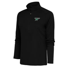 Dallas Stars Antigua Women's Special Edition 2.0 Tribute Quarter-Zip Pullover Top Black