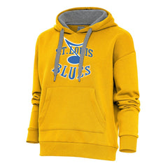 St. Louis Blues Antigua Women's Special Edition 2.0 Victory Pullover Hoodie Gold