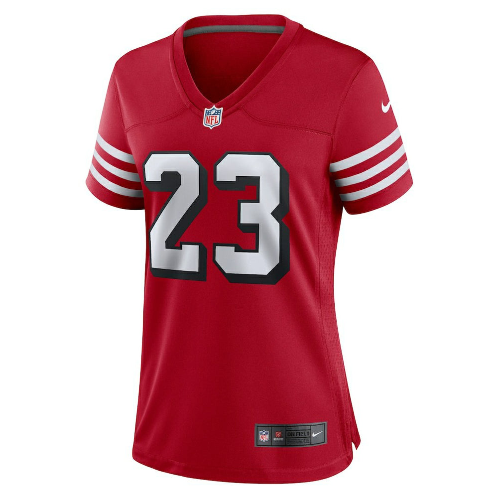 Christian McCaffrey San Francisco 49ers Women's Player Jersey - Scarlet