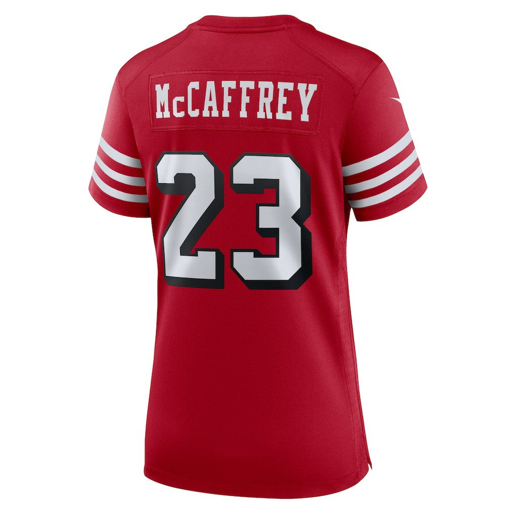 Christian McCaffrey San Francisco 49ers Women's Player Jersey - Scarlet