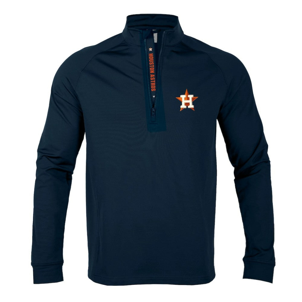 Houston Astros Levelwear Calibre Quarter-Zip Pullover Top Navy