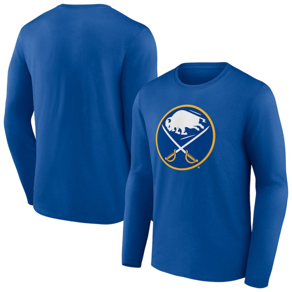 Buffalo Sabres Primary Logo Team Long Sleeve T-Shirt Royal