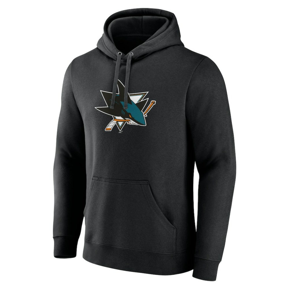 San Jose Sharks Primary Team Logo Pullover Hoodie Black