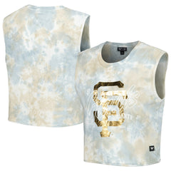 San Francisco Giants The Wild Collective Women's Washed Muscle Tank Top White