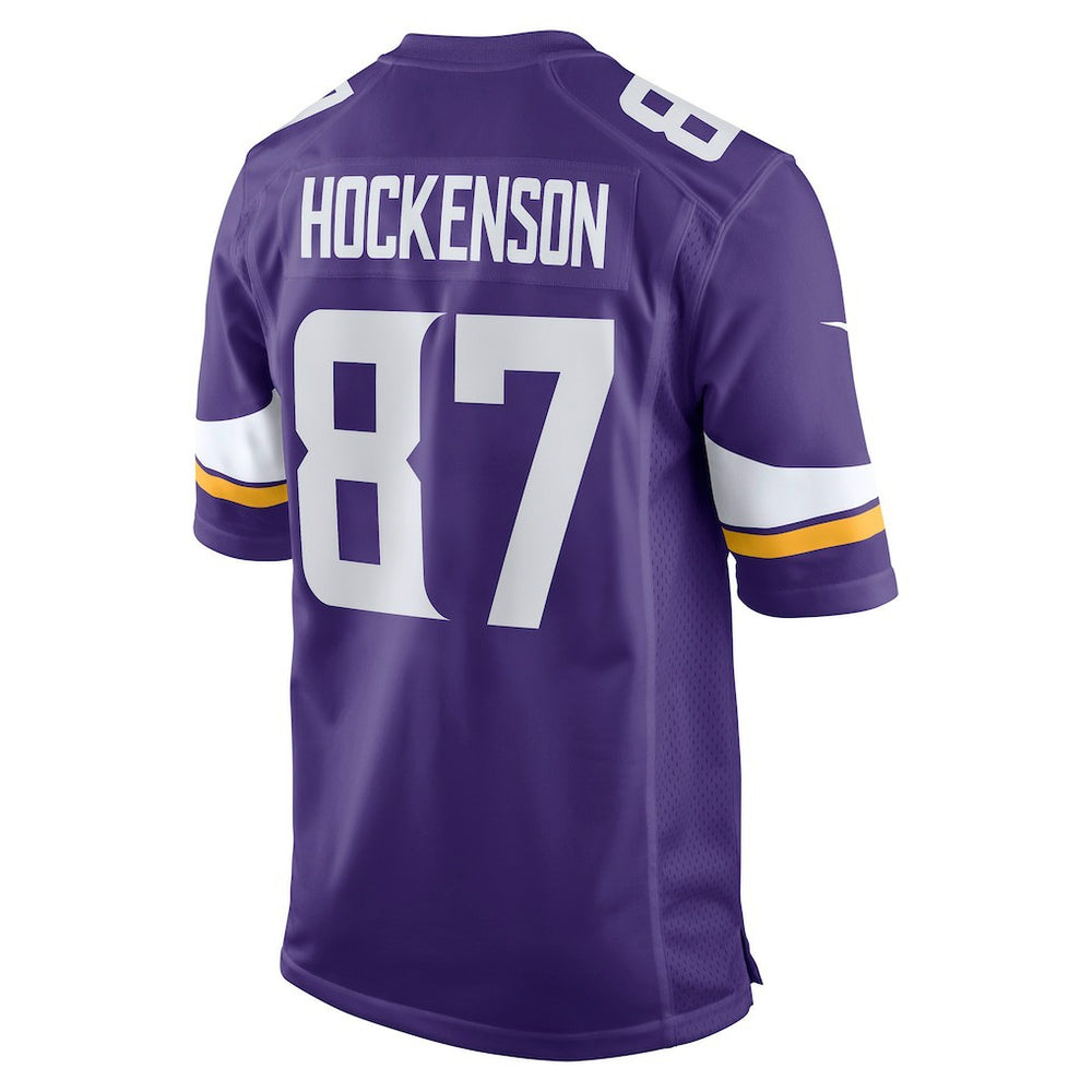 T.J. Hockenson Minnesota Vikings Game Player Jersey - Purple